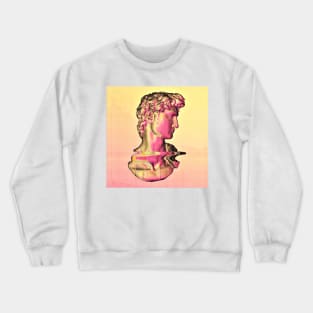 Aesthetic Statue Glitch Matrix ∆∆∆∆ Graphic Design/Illustration Crewneck Sweatshirt